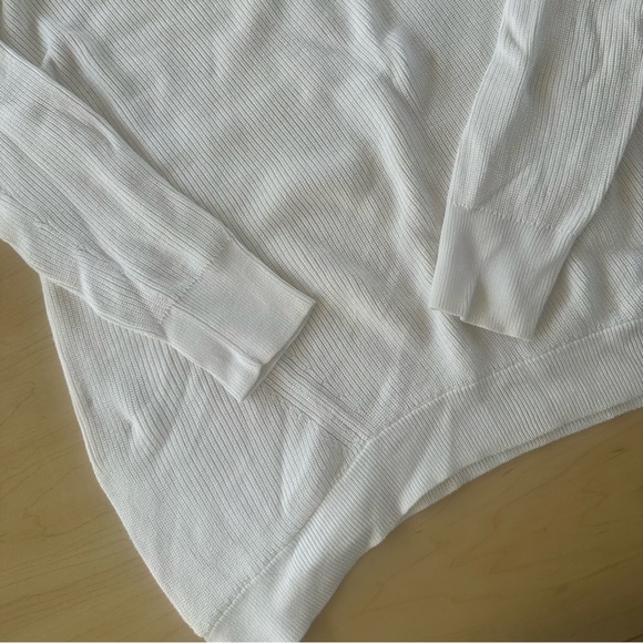 Athleta Rest Day Asym Crewneck Sweater In Sea Salt - Picture 5 of 7